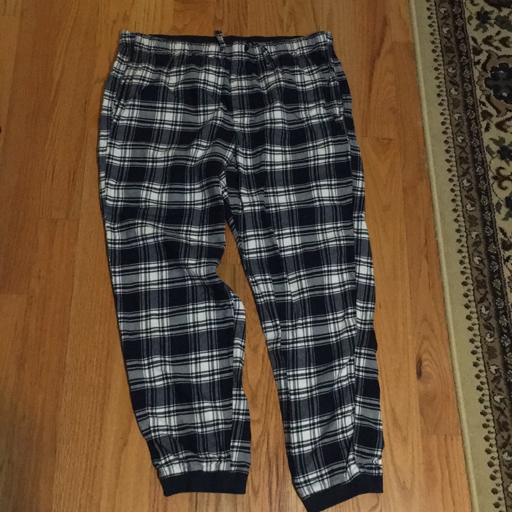 Mens GAP Plaid Flannel Pajamas XL